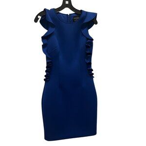NERO by Jatin Varma Royal Blue Ruffle Dress Size 4